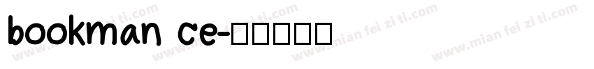 bookman ce字体转换